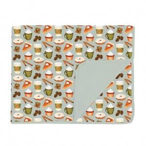 NEW KICKEE toddler blanket in aloe pumpkin spice
